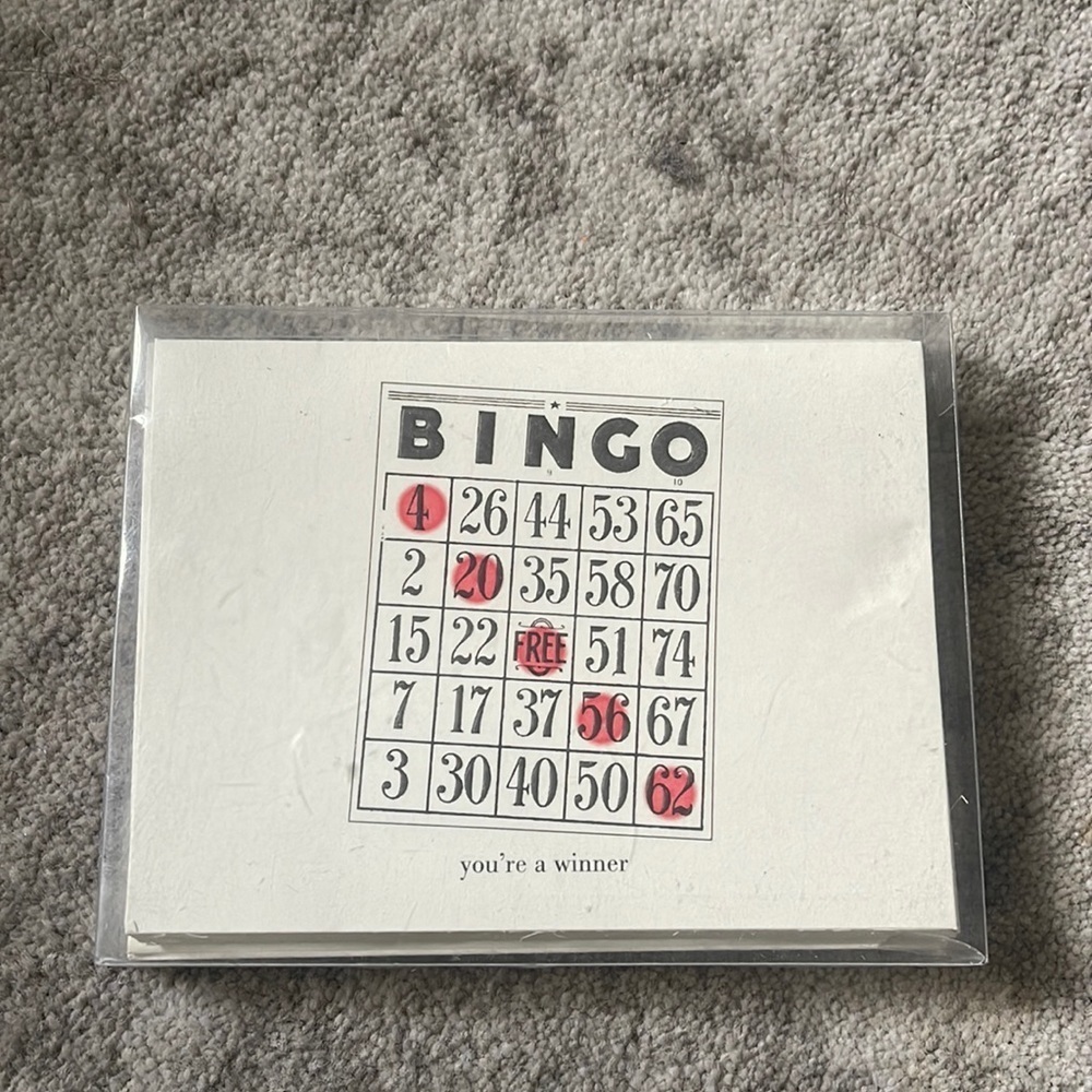 Bingo Notecards & Envelopes (Set of 10)